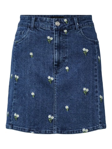 Pieces Jeansrock in Medium Blue Denim