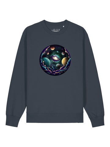wat? Apparel Sweatshirt Urknall in India Ink Grey