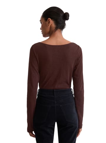 Marc O'Polo U-Boot-Longsleeve regular in Black Cherry