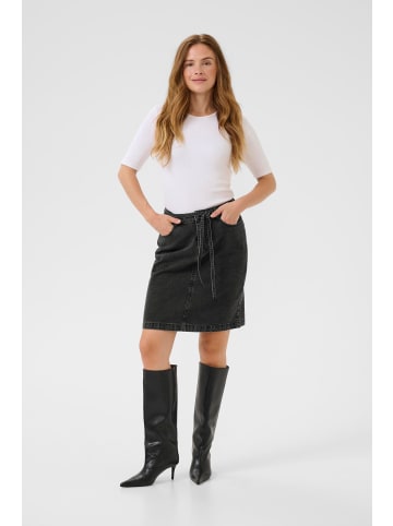 Kaffe Denimrock KAcarly A-shape in Black Washed Denim