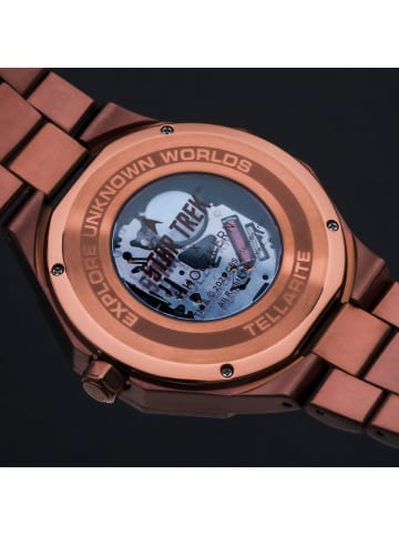 Holzkern Herrenuhr Solar Star Trek™ Tellarite Marmor/Violett