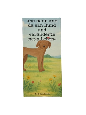 Mr. & Mrs. Panda Badehandtuch Hund Dogge Design mit Spruch in Hundeglück