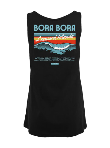 F4NT4STIC Tanktop PLUS SIZE Bora Bora Leewards Island in schwarz