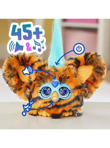 Hasbro Furby Furblets Ty-Bee elektronisches Plüschtier mit Tiger-Muster Stofftier 6+