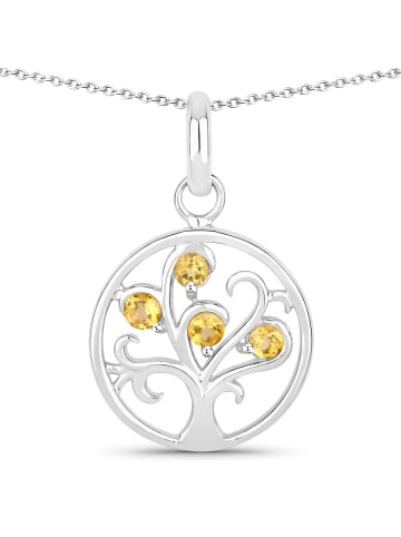 Rafaela Donata Kette Tree of Life aus Sterling Silber mit Citrin in silber
