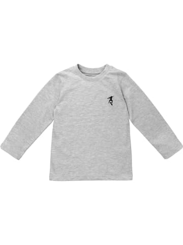 MaBu Kids Langarmshirt Skater in grau