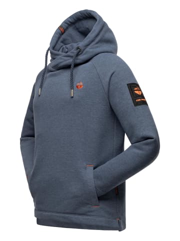 STONE HARBOUR Hoodie Caspian Sailor in Dusty Blue Melange