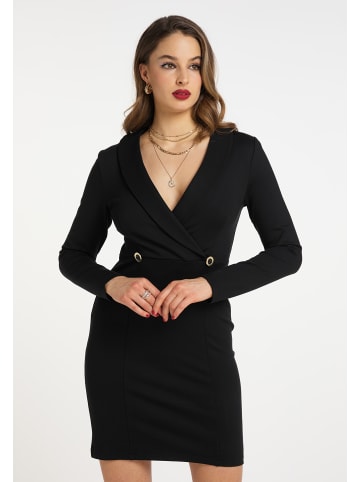 faina Damen Etuikleid in Schwarz