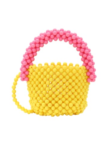 FELIPA Handtasche in Gelb Pink Mehrfarbig