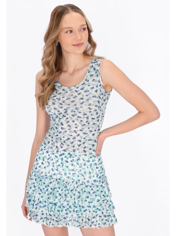 myMo Women Top in blue cherry