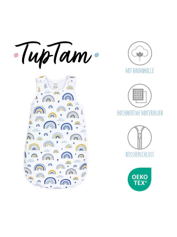 TupTam Baby Ganzjahres Schlafsack Wattiert in blau/gelb