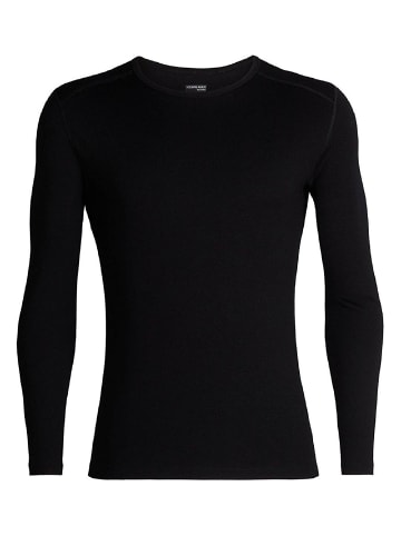 icebreaker Shirt 260 Tech LS Crewe in Schwarz