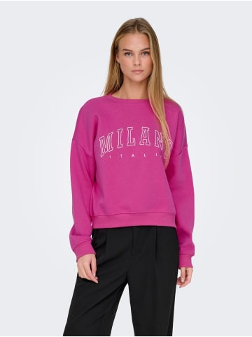 ONLY Sweatshirt in Rose Violet