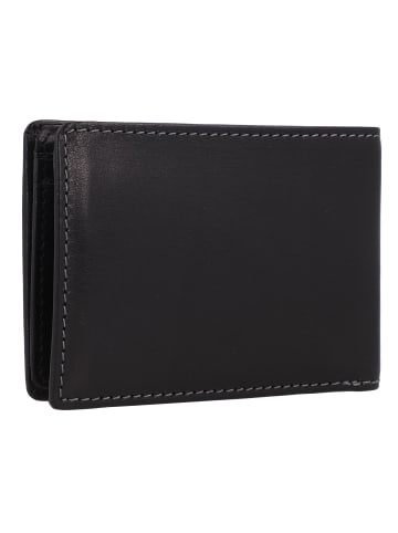 Braun Büffel Arezzo Geldbörse RFID Schutz Leder 10.5 cm schwarz
