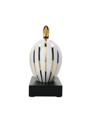 Goebel Deko-Objekt Apfel "Golden Sunlight" Studio 8 Art & Apple 28 cm weiß-gold in weiß-gold