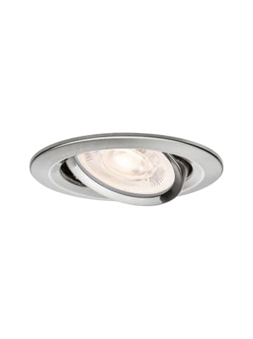 paulmann LED Einbauleuchte Nova GU10 Flat schwenkbar 4,9W 550lm 230V  2700K Eisen gebürs