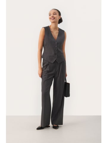 PART TWO Weste RikkePW Classic fit in Gray Flannel Melange