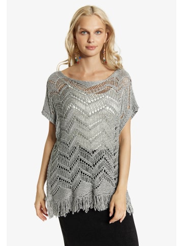 IZIA Damen Pullover in Silber Grau