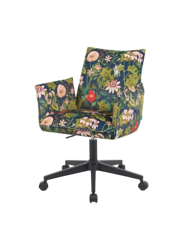 DUBI Möbel 2er-Set: Bürostuhl Mika-Malu in Blumen - (B)60 x (H)86 x  (T)63 cm