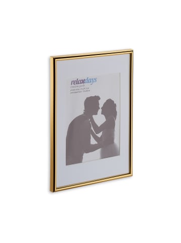 relaxdays 4 x Bilderrahmen "A4" in Gold