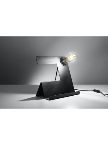 Nice Lamps Tischlampe GABRIEL in Schwarz Stahl dekorative Minimalistisch E27 LED NICE LAMPS