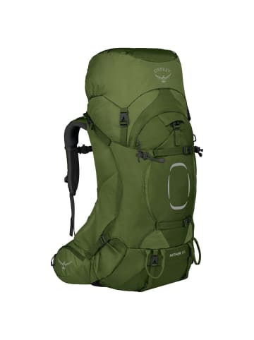 Osprey Aether 55 S/M - Trekkingrucksack 78 cm (acorn red, S/M) in garlic mustard green