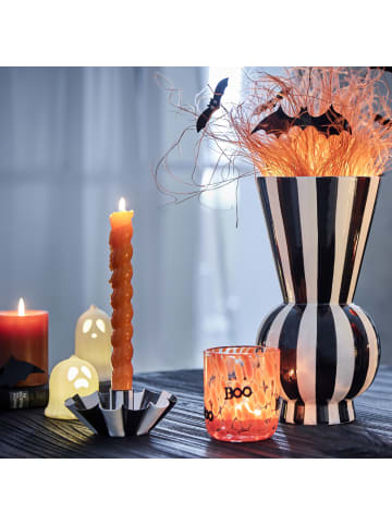 Butlers Butlers Vase LYDIA Streifen in Schwarz / Weiß