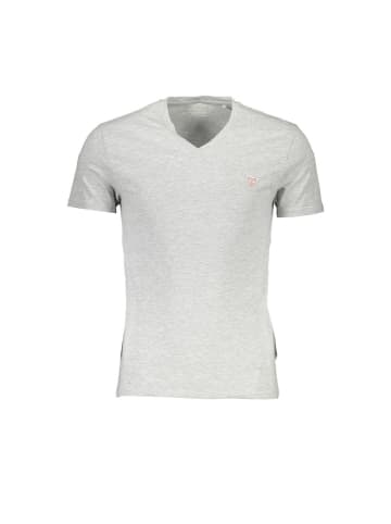 Guess Jeans Graues Baumwoll-T-Shirt