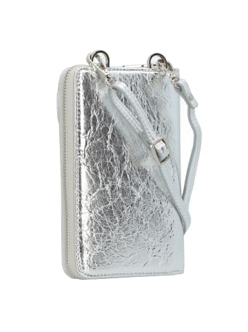 Seidenfelt Calla Geldbörse 18 cm in crinkle silver