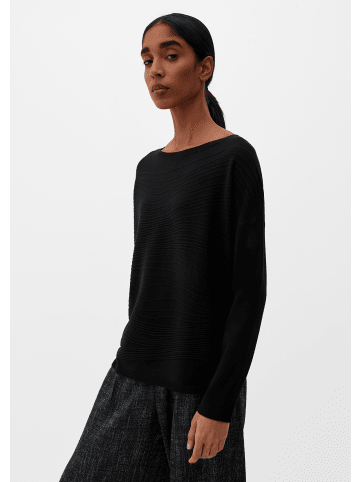 s.Oliver BLACK LABEL Strickpullover langarm in Schwarz