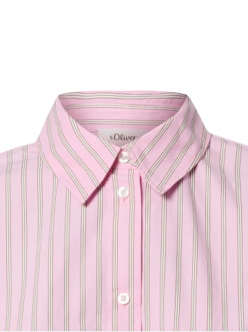 s.Oliver Hemdbluse in rosa weiß