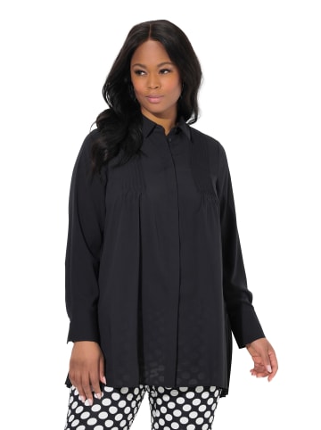 Ulla Popken Hemdbluse in schwarz