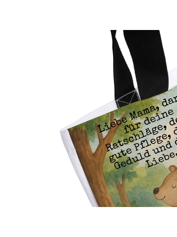 Mr. & Mrs. Panda Strandtasche Bär Kind Design mit Spruch in Weiß