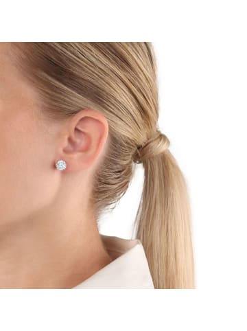 Amor Ohrstecker Silber 925, rhodiniert in Silber