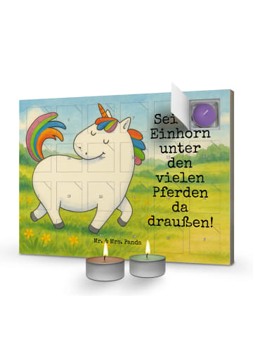 Mr. & Mrs. Panda Duftkerzen Adventskalender Einhorn Stolzieren D... in Weiß