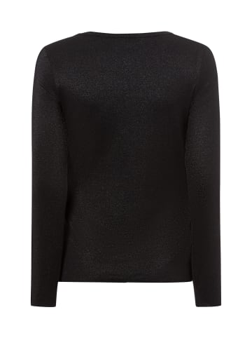 Marie Lund Langarmshirt mit Rundhalsausschnitt in schwarz