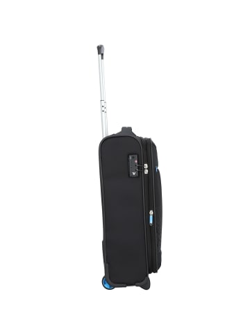 Roncato Crosslite 2 Rollen Kabinentrolley S 55 cm mit Dehnfalte nero