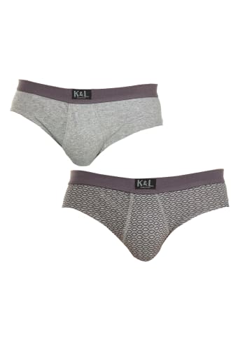 Kisses and Love 2er-Set: Slip in Gray