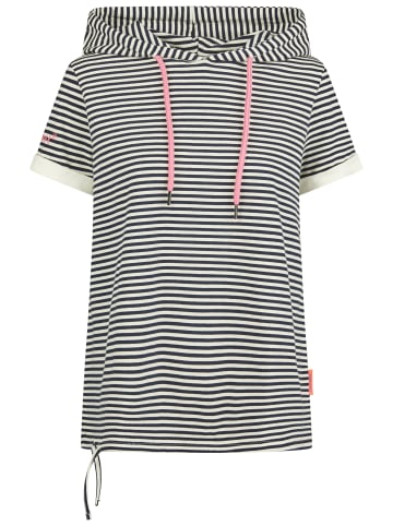 Salzhaut Rundhals T-Shirt für Damen in blau