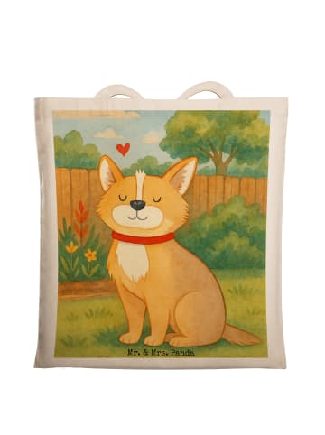 Mr. & Mrs. Panda Beutel Hund Glück Design ohne Spruch in Weiß