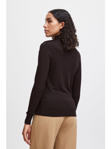 b.young Strickpullover BYMMPIMBA1  BUTTON JUMPER - 20813511 in black denim