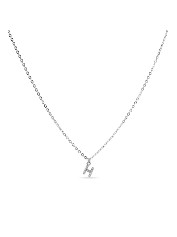 Luxenter silver-plated alphabet necklace