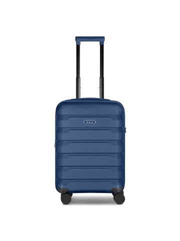 D&N South Dakota 4 Rollen Kabinentrolley S 56 cm mit Dehnfalte in navy blue