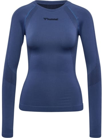 Hummel Longsleeve "Mt Shaping Seamless T-Shirt Longsleeve" in Blau
