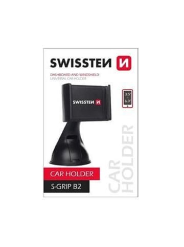 Swissten Universeller Auto-Halter mit Gummierter Oberfläche und 360 Drehung in schwarz