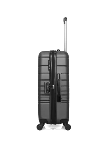 WAVE PARIS Mittelgroßer Hartschalenkoffer TIGRE in Dunkelgrau (64L)