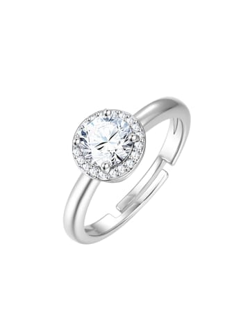 Lulu & Jane Ring aus Messing mit Zirkonia in silber