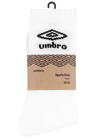 Umbro Sportsocken 12 Paar Umbro Socken in weiss
