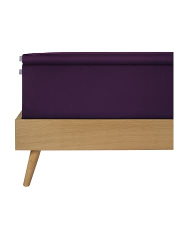 Schiesser Premium Topper Spannbettlaken Flexi in Aubergine