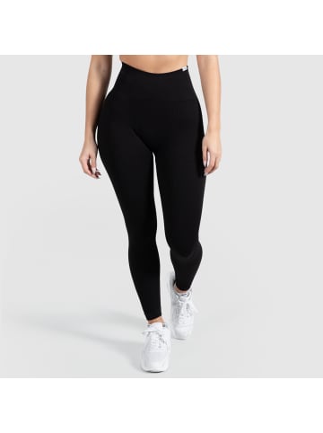 SMILODOX Kompression Leggings Amaze Ripp in Schwarz